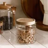 HOMLA Pojemnik Moladri Z Akacjowa Przykrywka 0,6 L Przezroczysty Discount