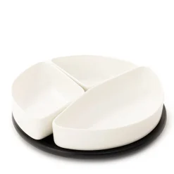 HOMLA Polmisek Felko Z Mi Miseczkami 24 Cm Bialy Outlet