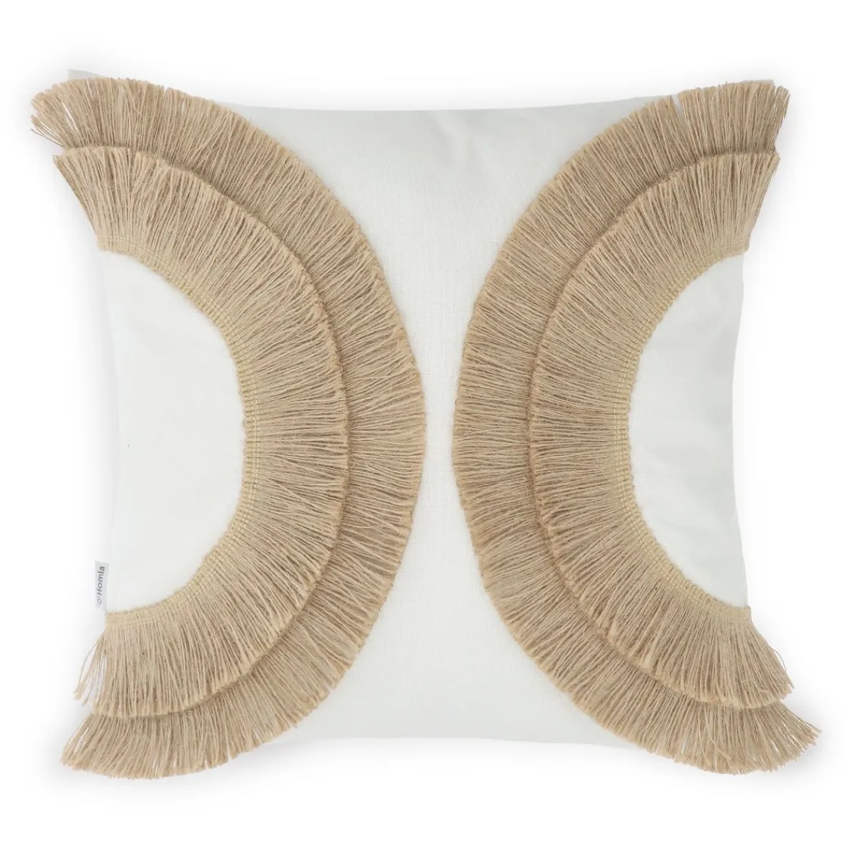 HOMLA Poszewka Cabo Z Fredzlami 45X45 Cm Ecru Discount