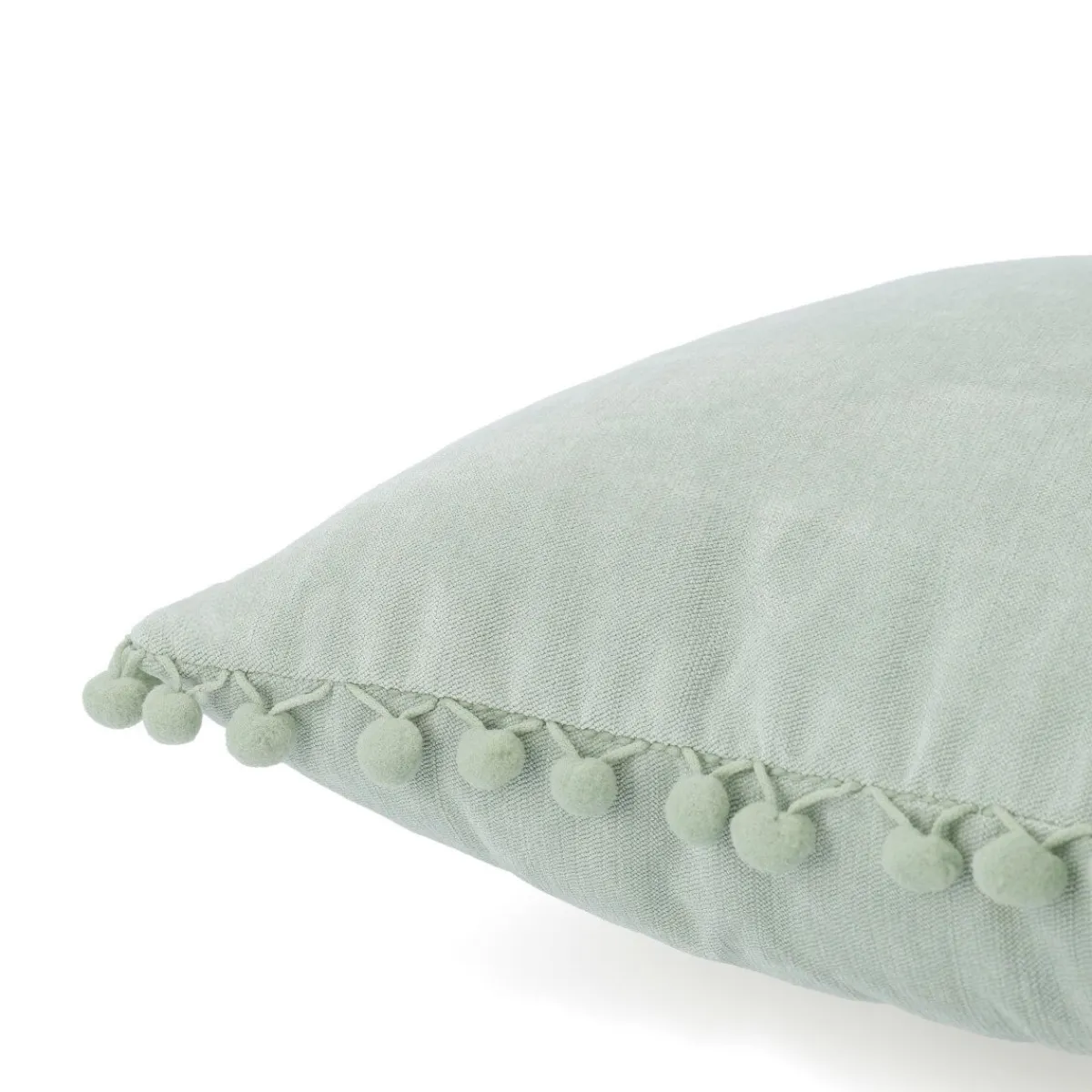 HOMLA Poszewka Eslov Pistacjowa Z Pomponami 45X45 Cm Zielony New