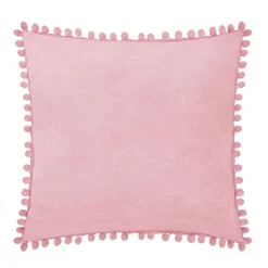 HOMLA Poszewka Eslov Rozowa Z Pomponami 45X45 Cm Rozowy Best