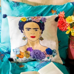 HOMLA Poszewka Frida Kahlo Z Granatowymi Fredzlami 45X45 Cm Hot