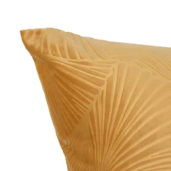 HOMLA Poszewka Kvet Musztardowa Z Wytloczeniami 45X45 Cm Discount