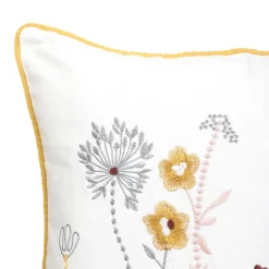 HOMLA Poszewka Minca W Wyszywane Kwiaty 45X45 Cm Outlet