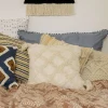HOMLA Poszewka Monto Bezowa Z Fredzlami I Zdobieniami 45X45 Cm Naturalny New