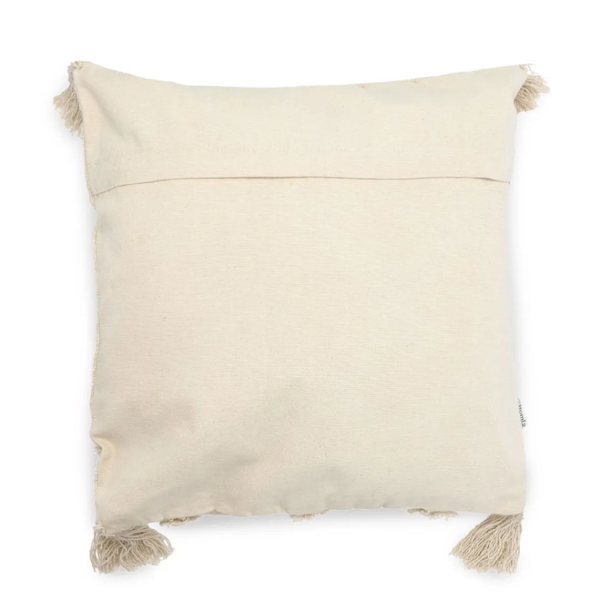 HOMLA Poszewka Monto Bezowa Z Fredzlami I Zdobieniami 45X45 Cm Naturalny New