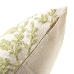 HOMLA Poszewka Multia W Listki Pistacjowe 45X45 Cm Wielokolorowy Discount