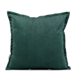 HOMLA Poszewka Nantu Welwetowa Imitacja Sztruksu Zielona 45X45+1.5 Cm Best