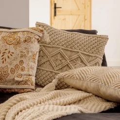 HOMLA Poszewka Tulia Makramowa 45X45 Cm Ecru Outlet