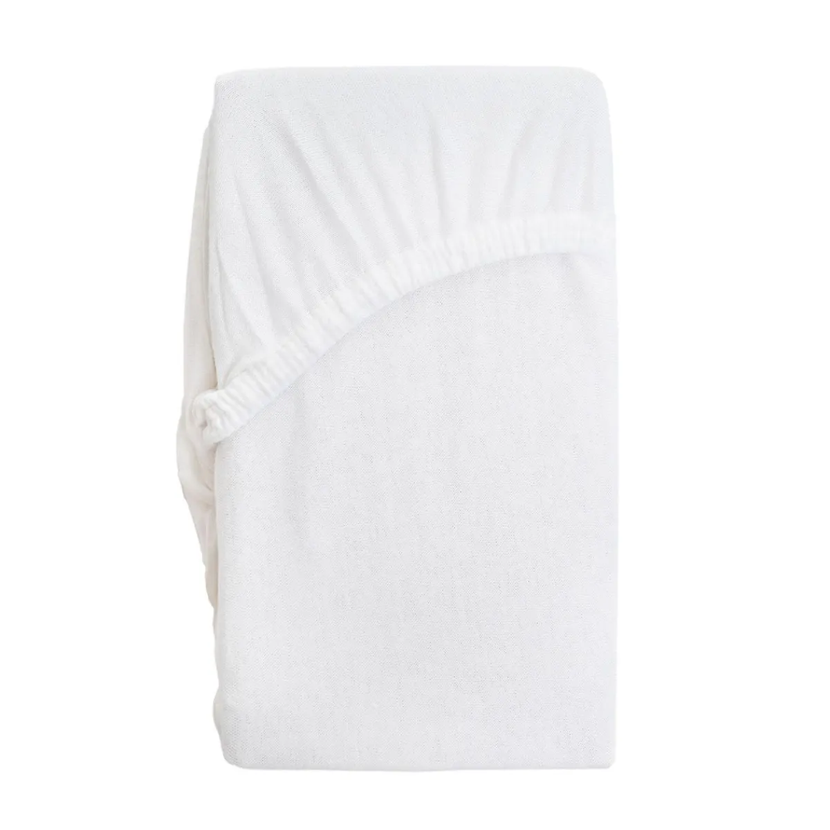 HOMLA Przescieradlo Claire Jersey Biale 140X200 Cm Bialy Best