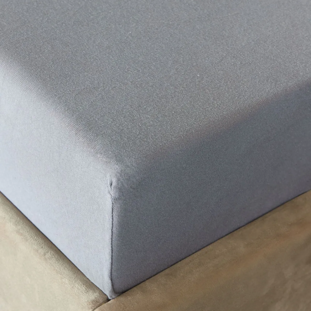 HOMLA Przescieradlo Claire Jersey Szare 140X200 Cm Szary Hot