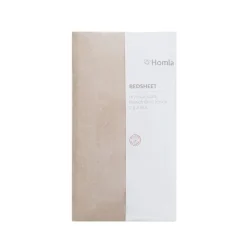 HOMLA Przescieradlo Claire Jersey Bezowe 140X200 Cm Bezowy Hot