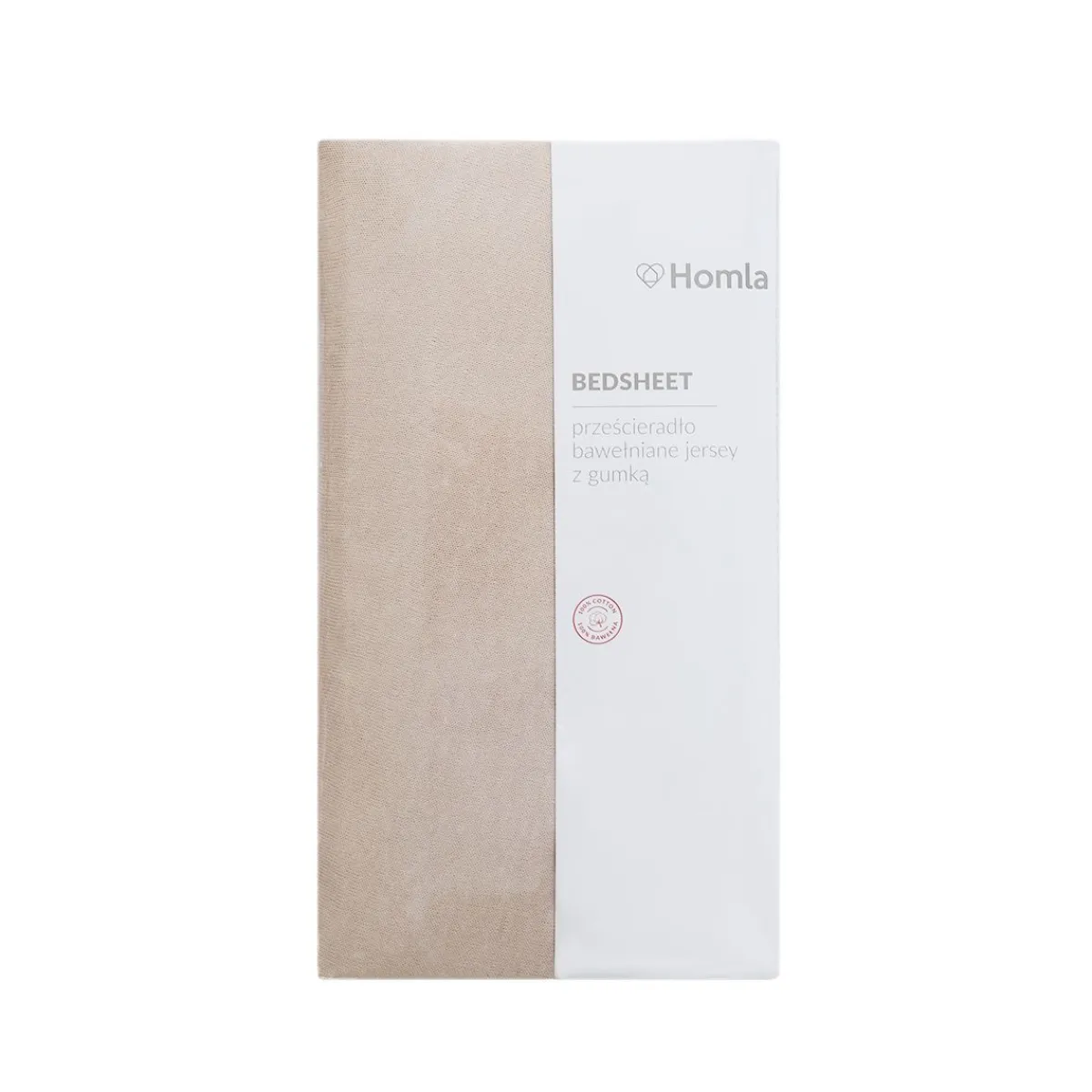 HOMLA Przescieradlo Claire Jersey Bezowe 140X200 Cm Bezowy Hot
