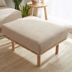 HOMLA Pufa Seri Bezowa 74X60X43,5 Cm Discount