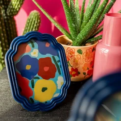 HOMLA Ramka Na Zdjecie Floral Aura Granatowa 13X18 Cm Hot