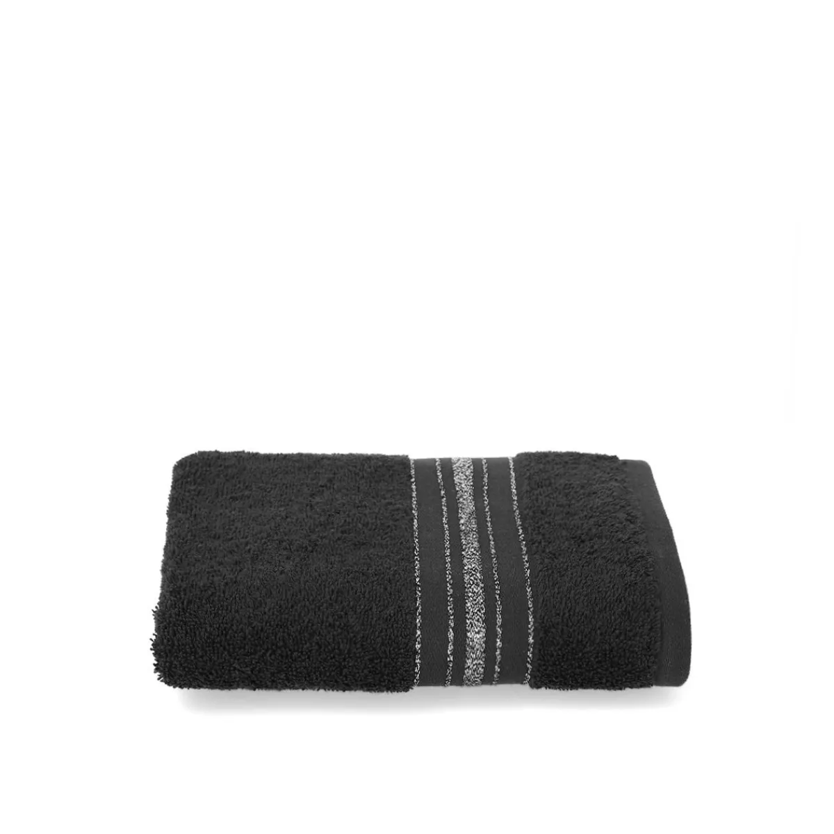 HOMLA Ręcznik Duke Z Paskami Lureksowymi 50X90 Cm Czarny Sale