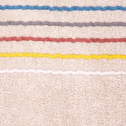 HOMLA Ręcznik Mikasa Bezowy Z Kolorowymi Paskami 50X90Cm Discount