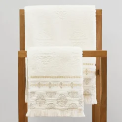 HOMLA Ręcznik Solta Z Fredzlami 70X130Cm Ecru Clearance