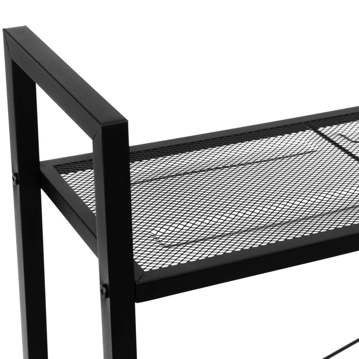 HOMLA Regal Malmi Metalowy 60X35X101,5 Cm Czarny Discount