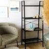 HOMLA Regal Malmi Metalowy 60X35X135 Cm Czarny Discount