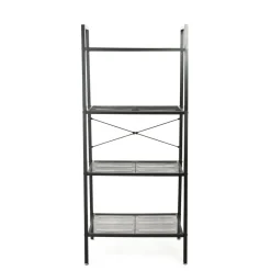HOMLA Regal Malmi Metalowy 60X35X135 Cm Czarny Discount