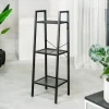 HOMLA Regal Malmi Metalowy 35X35X101,5 Cm Czarny New