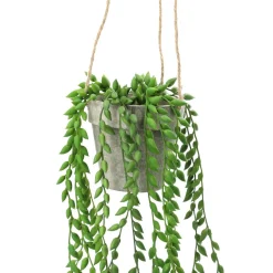 HOMLA Roslina Sztuczna Sencio W Donicy Wiszaca 10X10X54 Cm Zielony Clearance