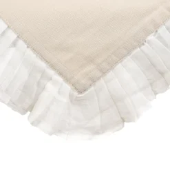 HOMLA Serweta Linela Z Bawelniana Falbanka 80X80 Cm Clearance