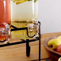 HOMLA Sloik Emica Z Kranikiem Podwojny 2X2L Przezroczysty Hot