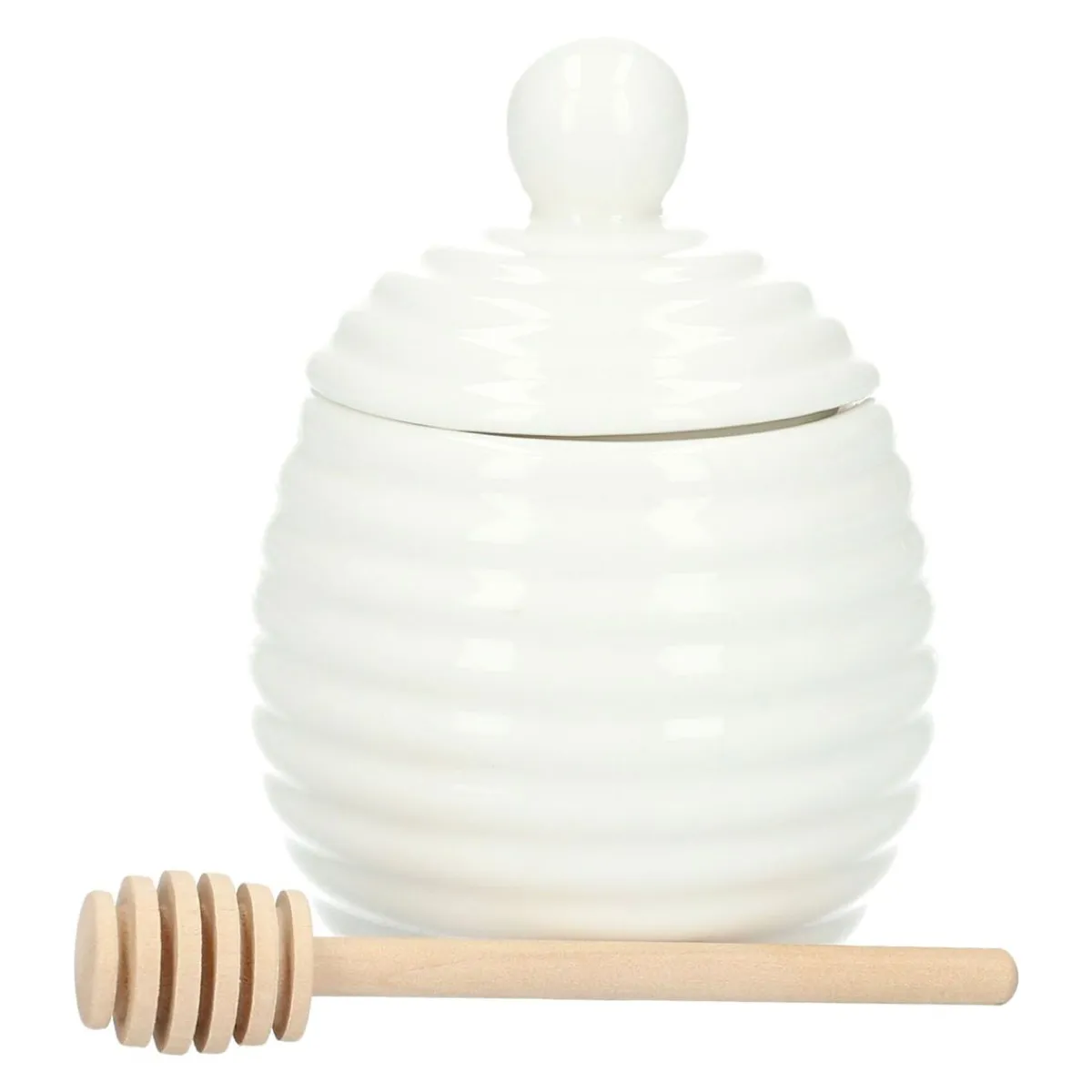 HOMLA Sloik Fincan Na Miod 0,3 L Bialy Clearance