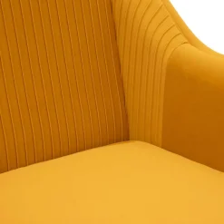 HOMLA Sofa Avant Sofa 2-Osobowa, Welurowa Musztardowa 127X82X81.5 Cm New
