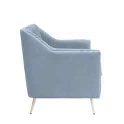 HOMLA Sofa Avant Sofa 2-Osobowa, Welurowa Szara 127X82X81.5 Cm Online