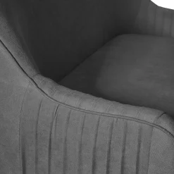 HOMLA Sofa Ella W Tkaninie Ciemnoszara 122X70X84 Cm Szary Online
