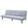 HOMLA Sofa Rinko Sofa 3-Osobowa, Z Funkcja Spania, Ciemnoszara 195X81X74 Cm Best