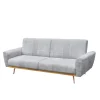 HOMLA Sofa Samtige 3-Osobowa, Z Funkcja Spania, Szara 212X84X86.5 Cm Hot