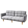 HOMLA Sofa Sonus 3-Osobowa, Z Funkcja Spania, Welurowa Musztardowa 195X91X83 Cm Best