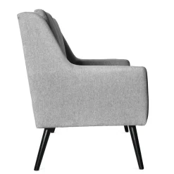 HOMLA Sofa Sophie W Tkaninie Jasnoszara 130X75X93 Cm Szary Hot