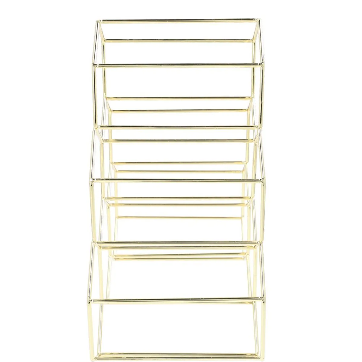 HOMLA Stojak Duncan Na Wino Metalowy 33X16X31 Cm Zloty Sale