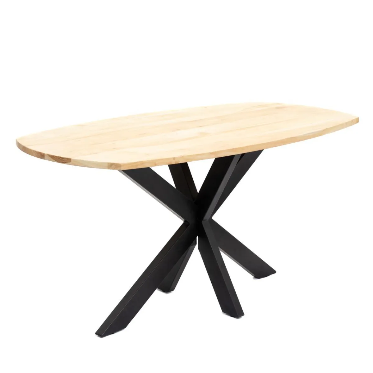 HOMLA Stol Glima Lite Drewno Akacji + Metal 140X70X76 Cm New