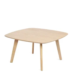 HOMLA Stol Goben W Okleinie Debowej 80X80X42 Cm Naturalny New