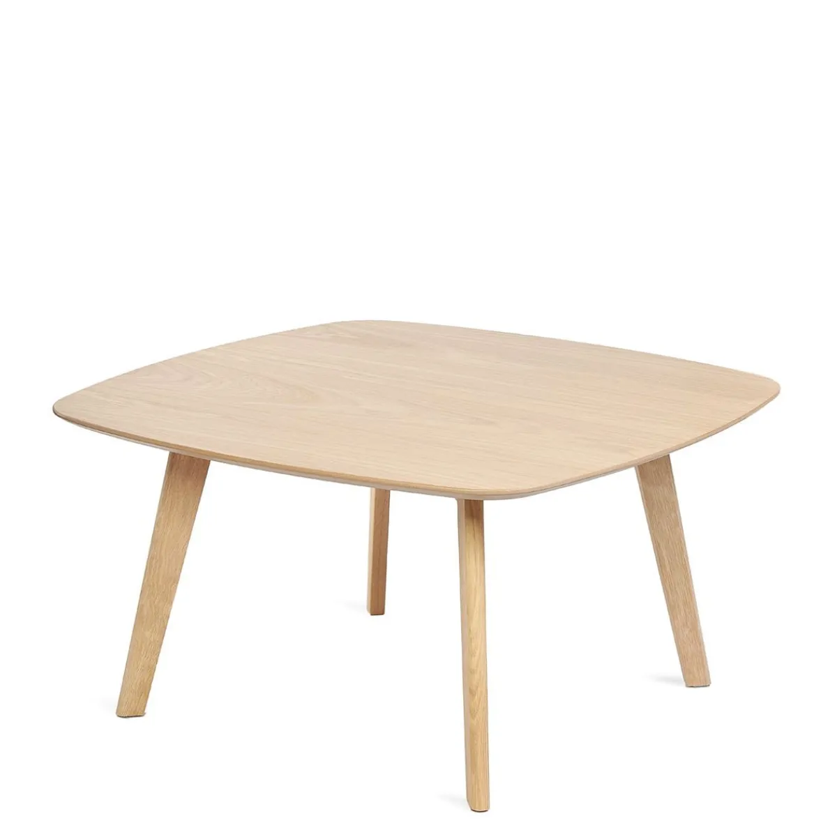 HOMLA Stol Goben W Okleinie Debowej 80X80X42 Cm Naturalny New