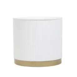 HOMLA Stolik Kawowy Tabi Matowy Bialy 40X36 Cm Outlet