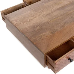 HOMLA Stolik Kawowy Tayo Lite Drewno Mango 117X65X35 Cm Naturalny Discount