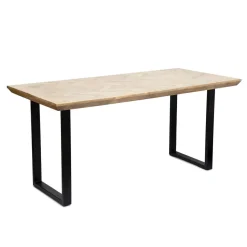 HOMLA Stol Mangata Lite Drewno Mango + Metal 140X70X76 Cm