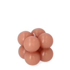 HOMLA Swieca Bubble Rozowa 6X6X6 Cm Rozowy