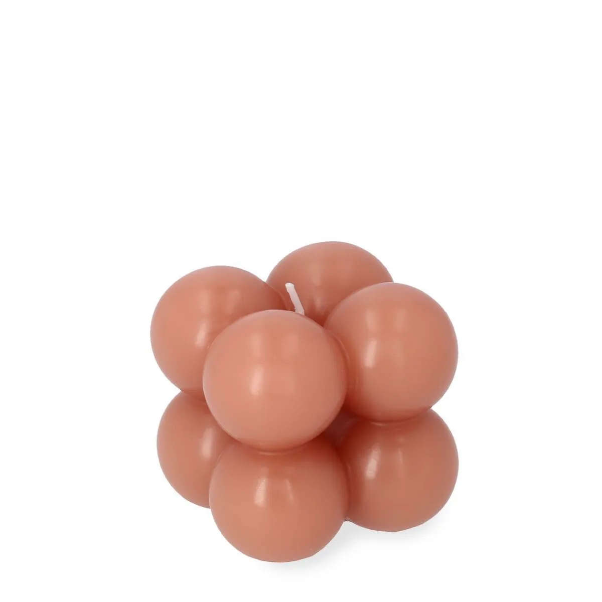 HOMLA Swieca Bubble Rozowa 6X6X6 Cm Rozowy