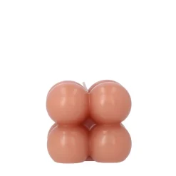 HOMLA Swieca Bubble Rozowa 6X6X6 Cm Rozowy