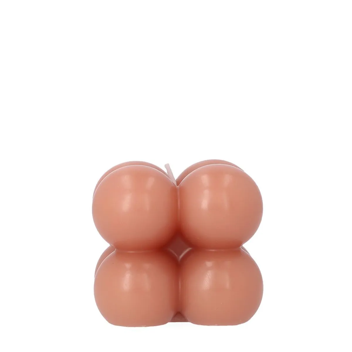 HOMLA Swieca Bubble Rozowa 6X6X6 Cm Rozowy