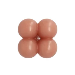 HOMLA Swieca Bubble Rozowa 6X6X6 Cm Rozowy