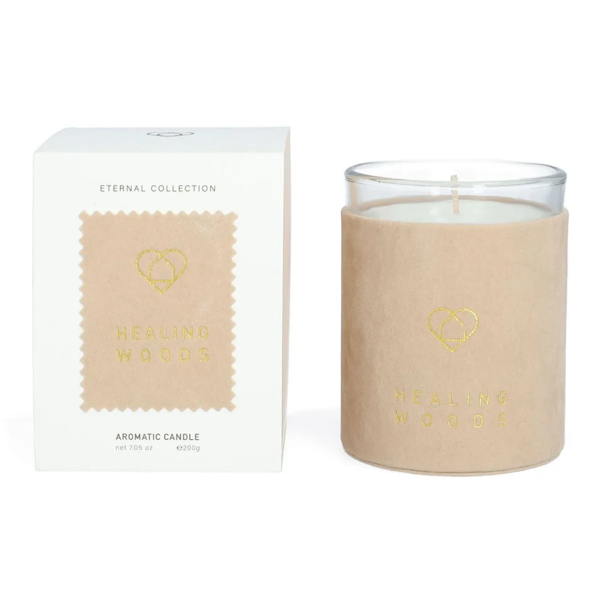 HOMLA Swieca Zapachowa Eternal Healing Woods 230 G Bezowy Clearance
